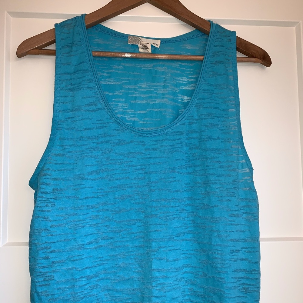 Blue Cropped Tank